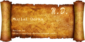 Muzlai Dorka névjegykártya